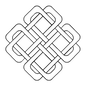 Quilt Stencil Celtic Squared Design 7in