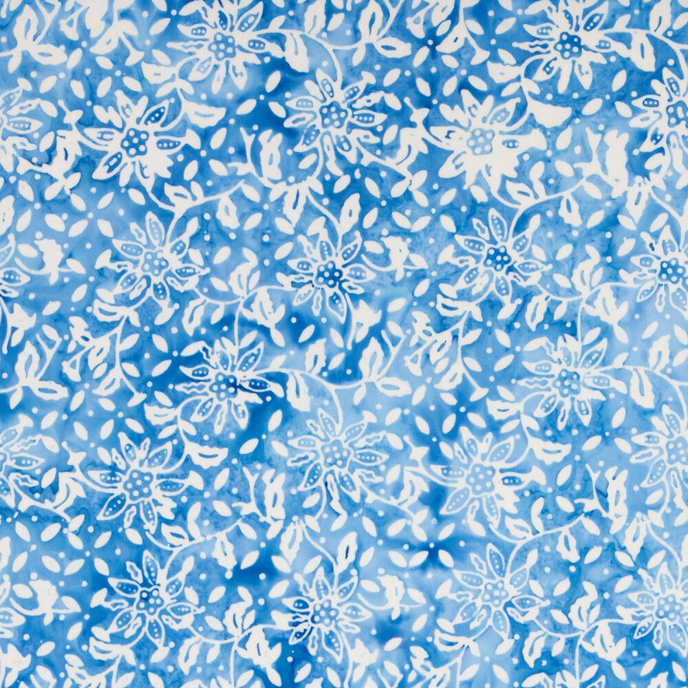 Batiks Exp Tjaps - Carolina Blue for patchwork, quilting and sewing