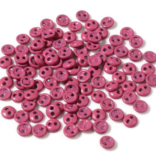 Everything Fabric 3mm Craft Buttons Dark Pink