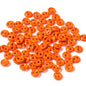 Buttons 3 mm for Crafting - Orange for garments, sewing and craft projects