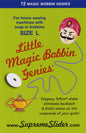 Little Genie Magic Bobbin Washers Snap In machine threading and quilting