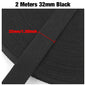 Belting 32 mm - Black x 2 Yards for bag straps, bag making and sewing projects