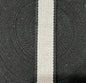 Belting 32 mm wide - Black with Cream Stripe for bag straps, bag making and sewing projects