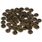 Buttons 3 mm - Metallic Antique 10pk for garments, sewing and craft projects