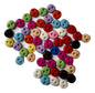 Buttons Mini 4 mm - 2 Hole Bright 50pk for garments, sewing and craft projects