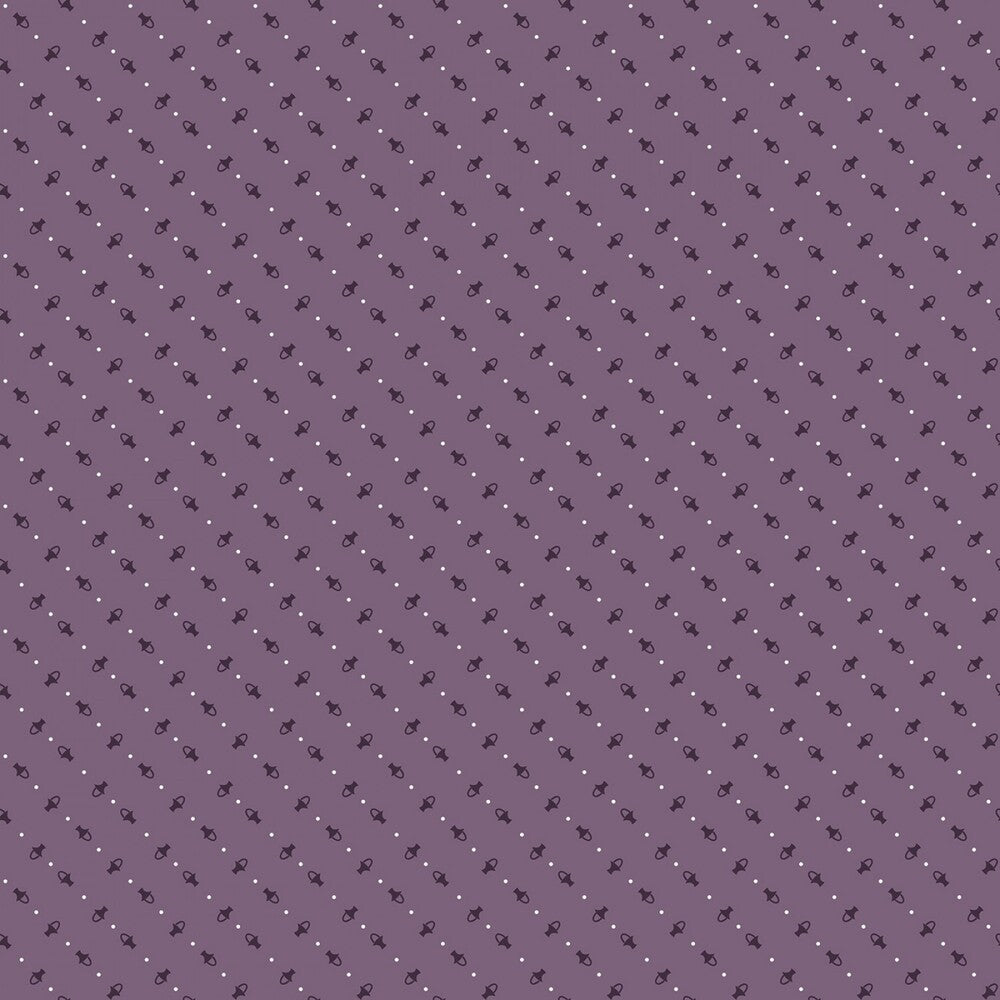 Calico- Baskets Plum sewing and quilting product