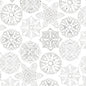 White as Snow Snowflakes - White sewing and quilting product