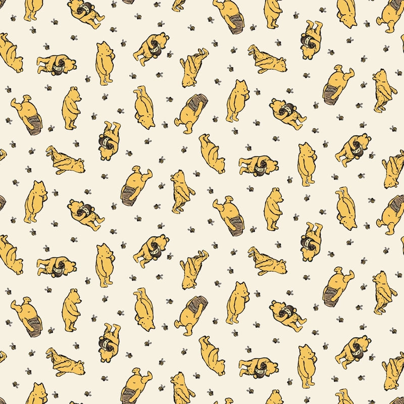 Winnie the Pooh Toss Cream sewing and quilting product