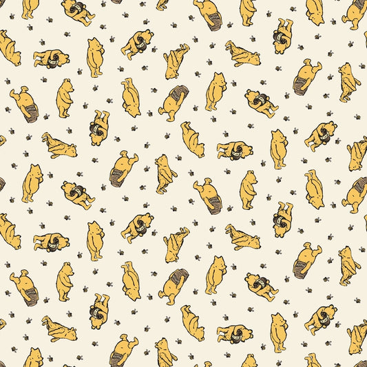 Winnie the Pooh Toss Cream sewing and quilting product
