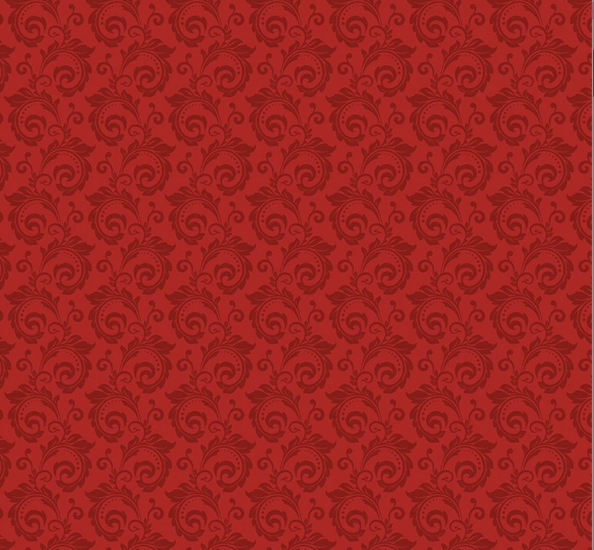 Christmas Greetings - Scroll Red | 1 Yard Cut