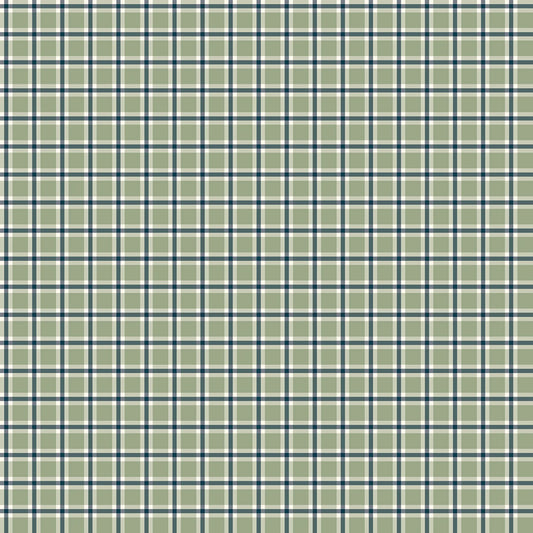 Christmas Greetings - Plaid Sage | 1 Yard Cut