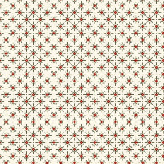 Christmas Greetings - Twinkle Cream | 1 Yard Cut