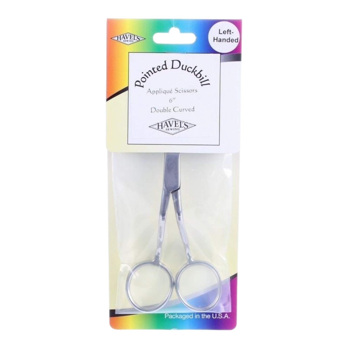 Havel's Double Pointed Duckbill Scissors Applique - 152 mm - Left Handed , quilting and fabric cutting