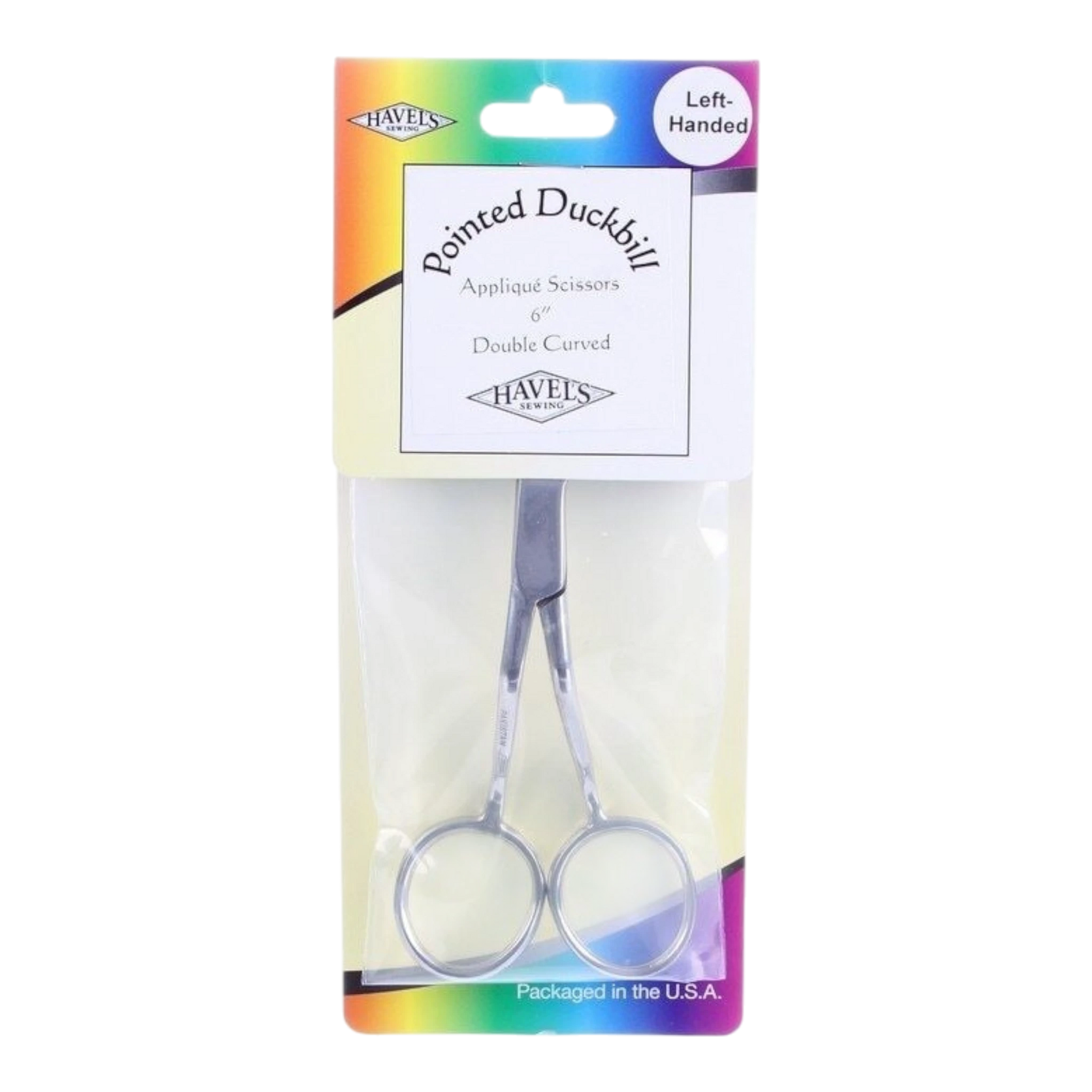 Havel's Double Pointed Duckbill Scissors Applique - 152 mm - Left Handed , quilting and fabric cutting