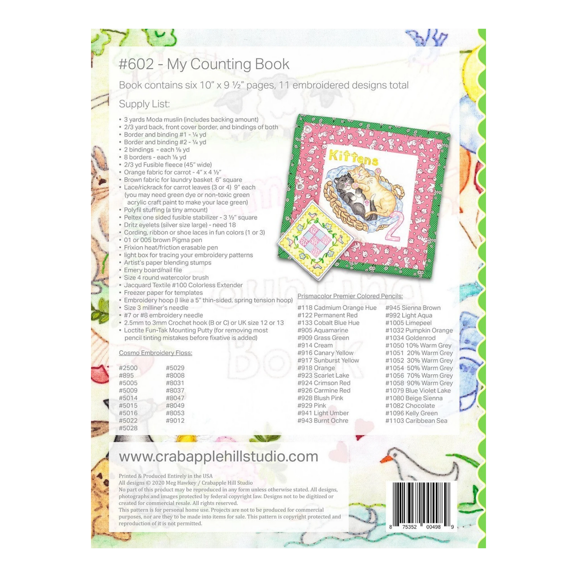 My Counting Book Stitchery Designs , quilting and craft projects