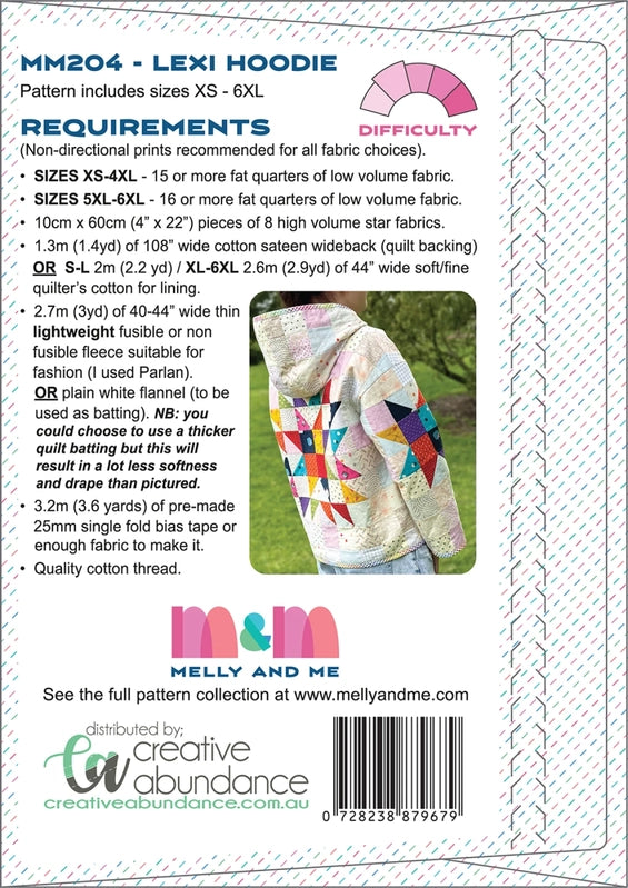 Lexi Hoodie Pattern , quilting and craft projects