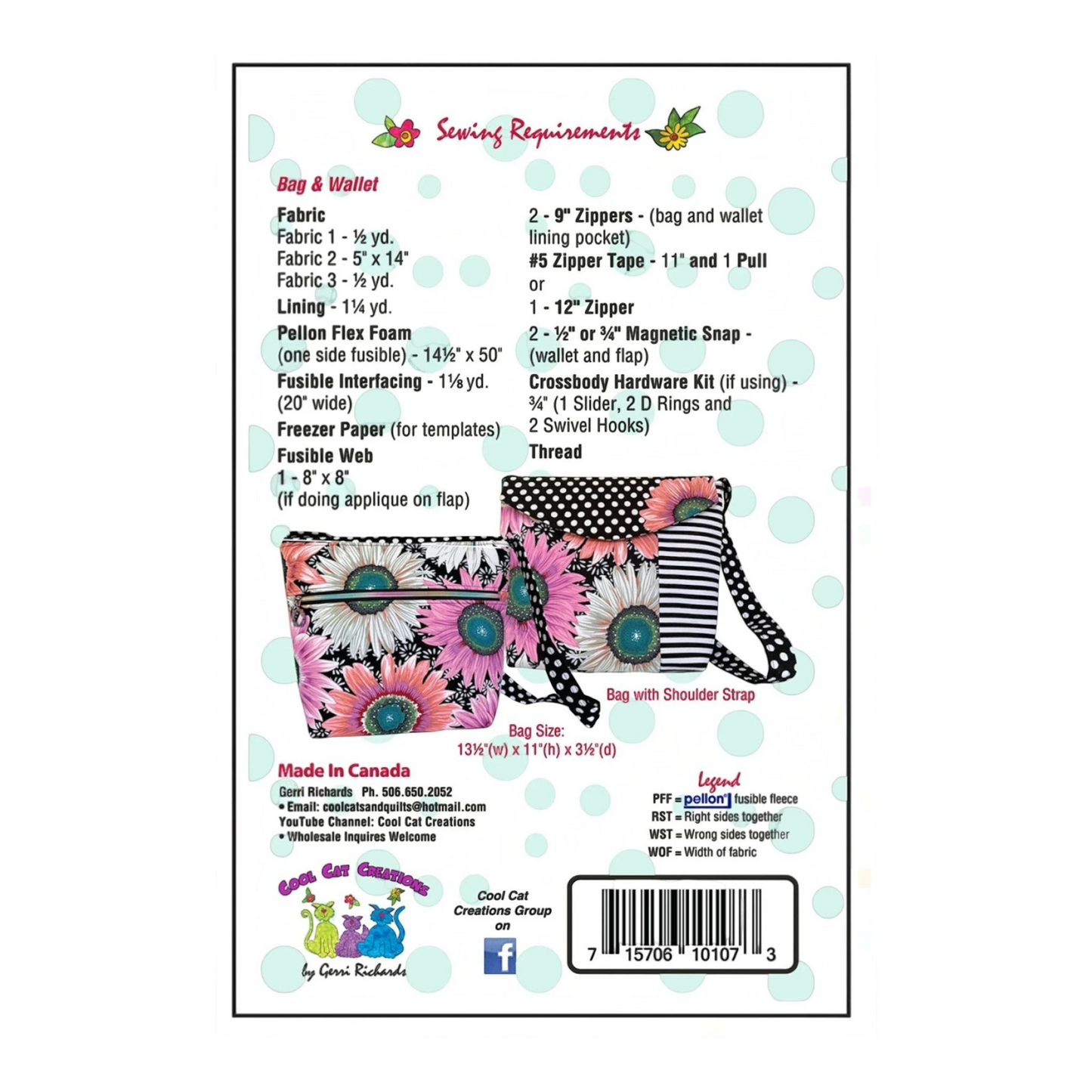 The Lorrie Lee Bag & Wallet Pattern
