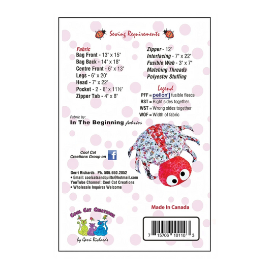 Love Bug Pajama Bag Pattern