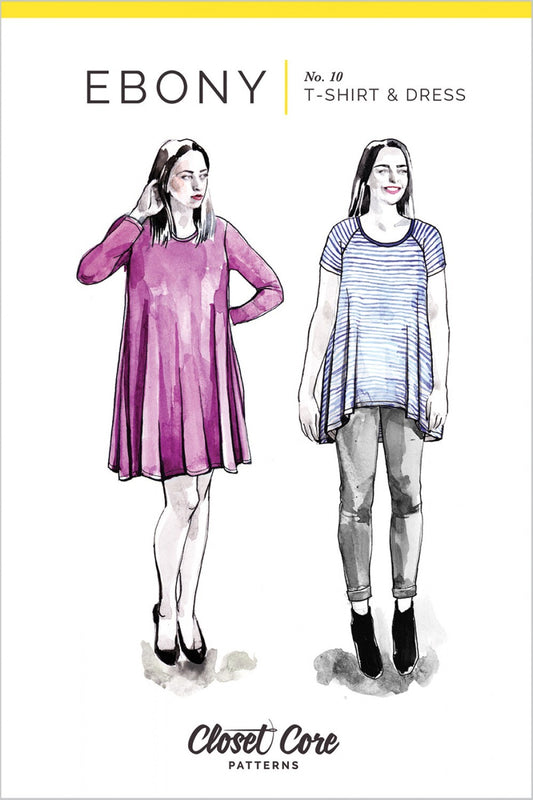 Ebony Knit Dress & T-Shirt Pattern , quilting and craft projects