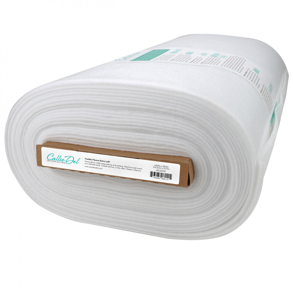 Fusible Fleece Extra Loft - Callie Del 1143 mm WIDE for applique, sewing and craft projects