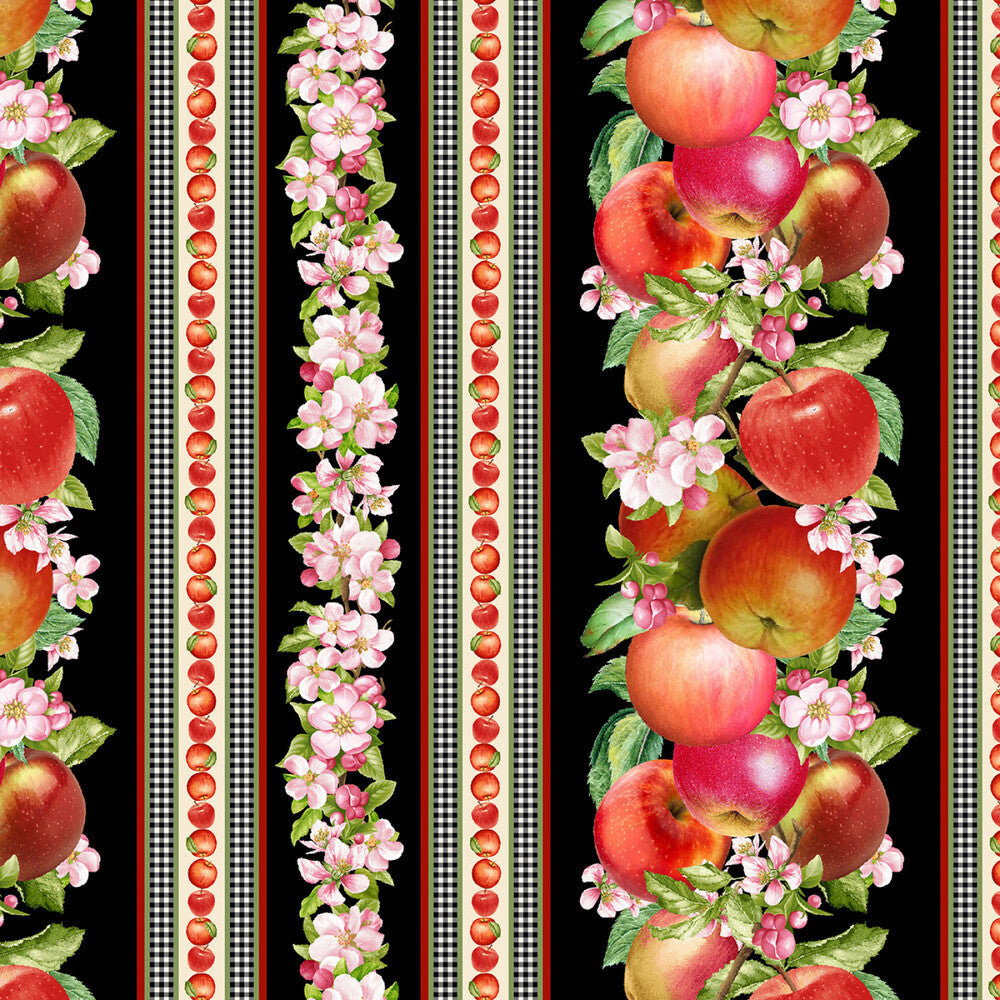 Orchard Valley - Black Apple 279 mm Stripe sewing and quilting product