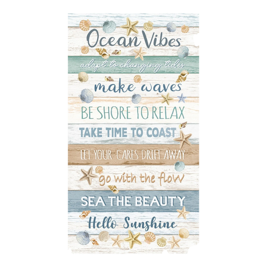 Ocean Vibes Panel for patchwork, quilting and sewing