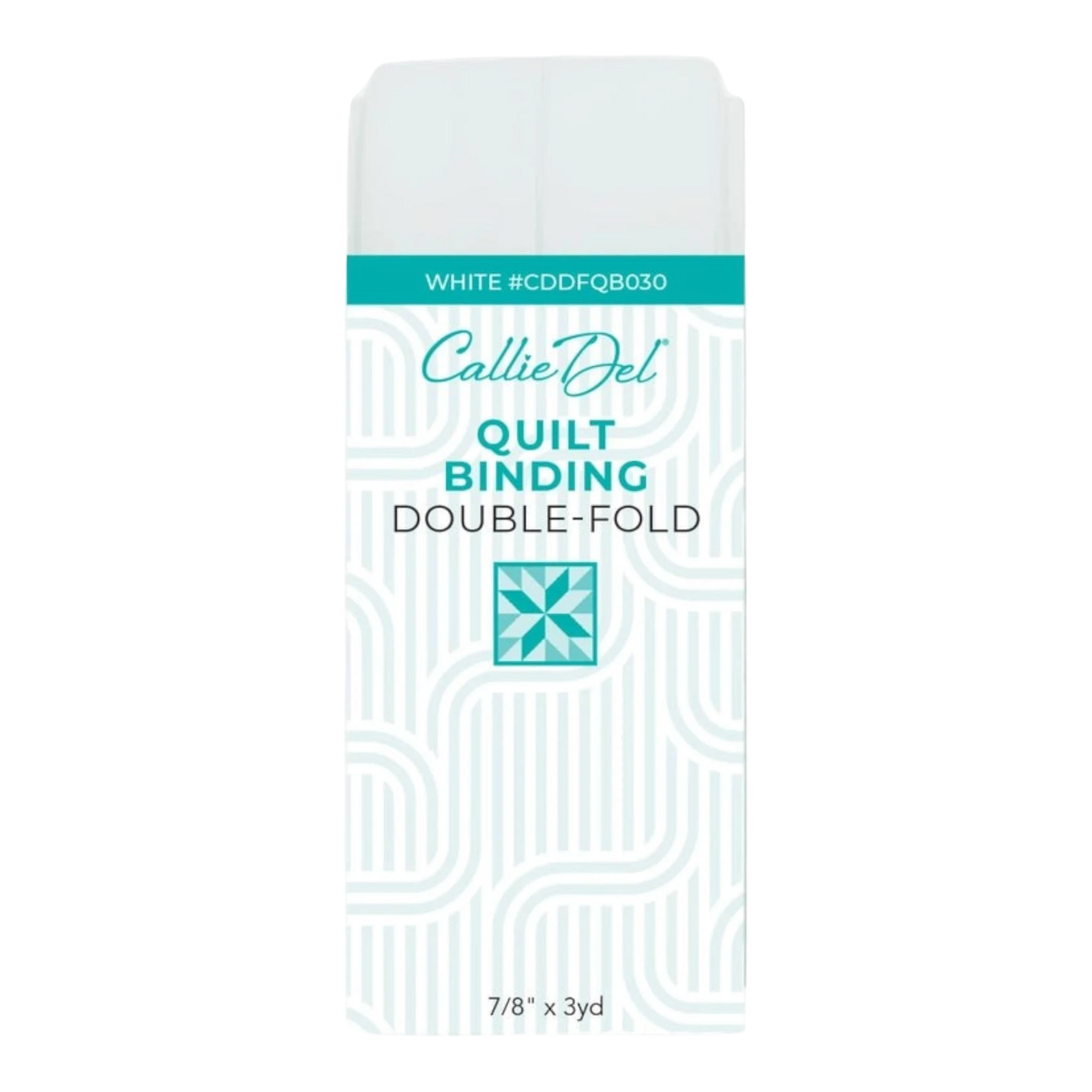 Double Fold Quilt Binding White 22 mm x 3yd , quilting and neat fabric finishing