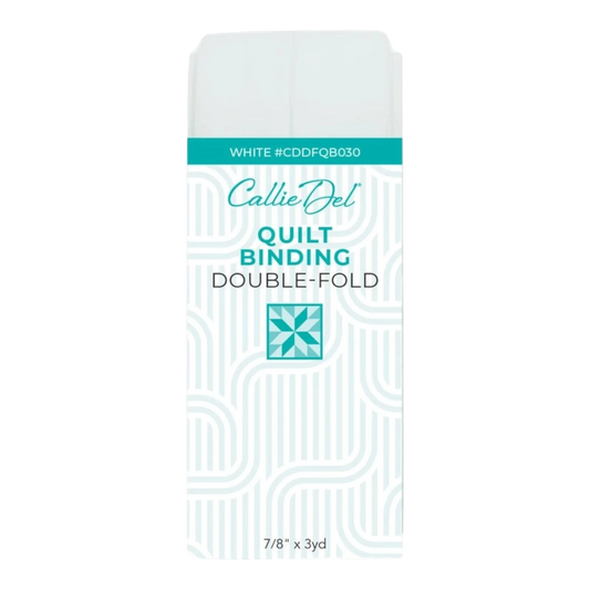 Double Fold Quilt Binding White 22 mm x 3yd , quilting and neat fabric finishing