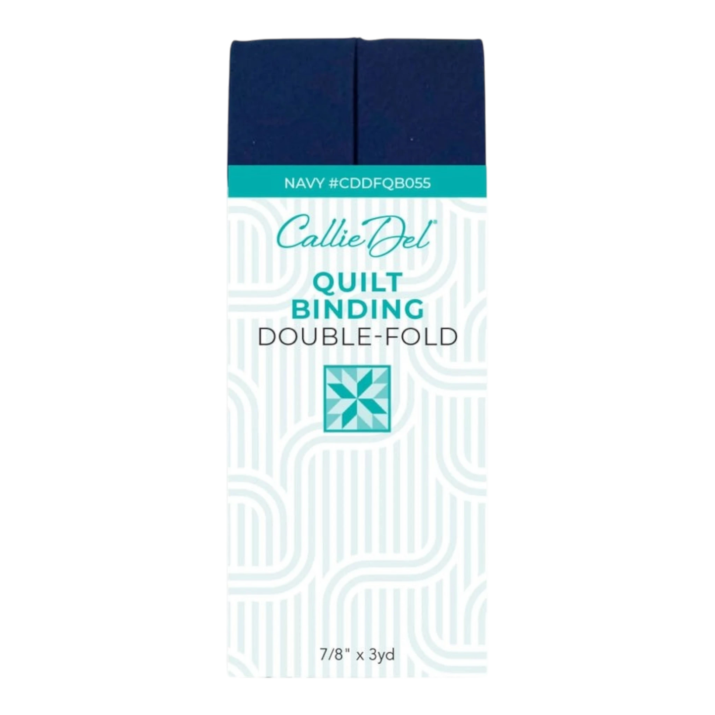 Double Fold Quilt Binding Navy , quilting and neat fabric finishing