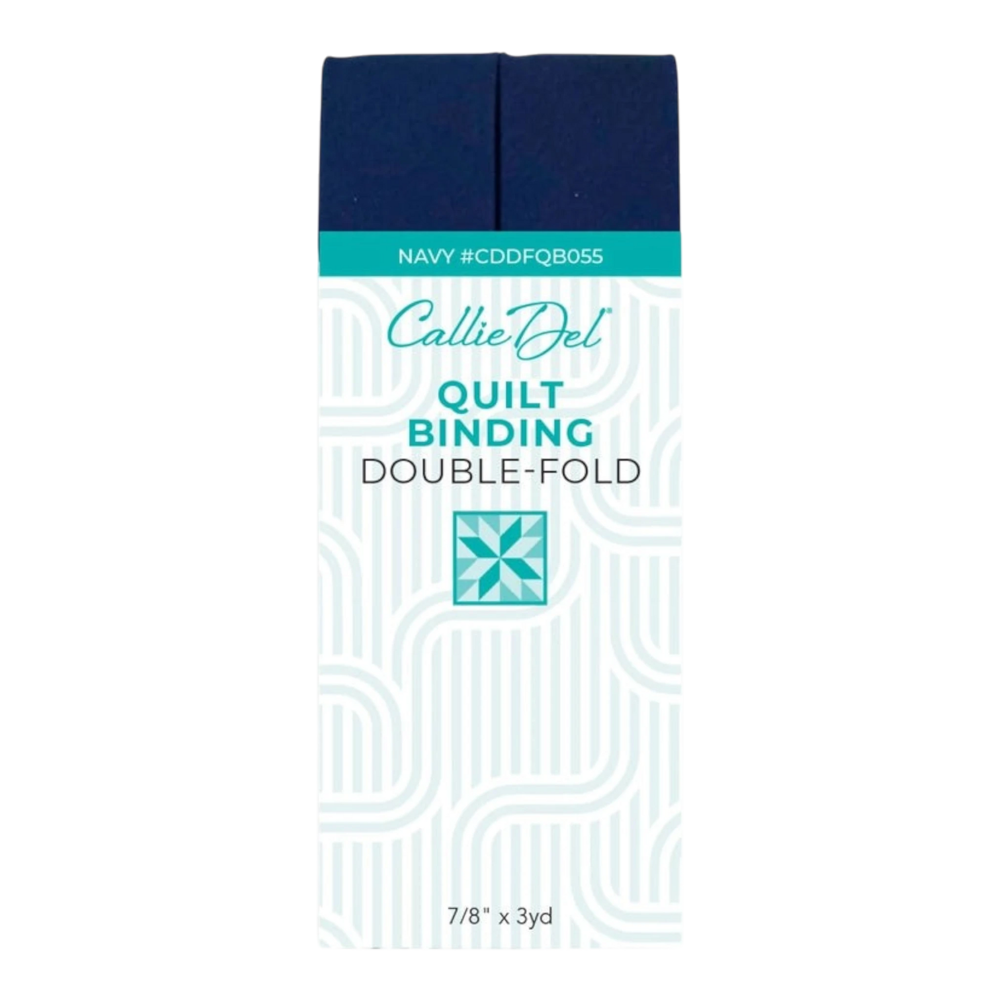 Double Fold Quilt Binding Navy , quilting and neat fabric finishing
