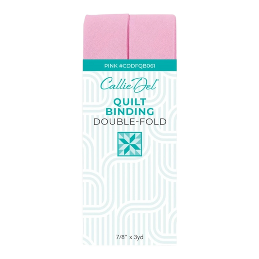Double Fold Quilt Binding Pink , quilting and neat fabric finishing