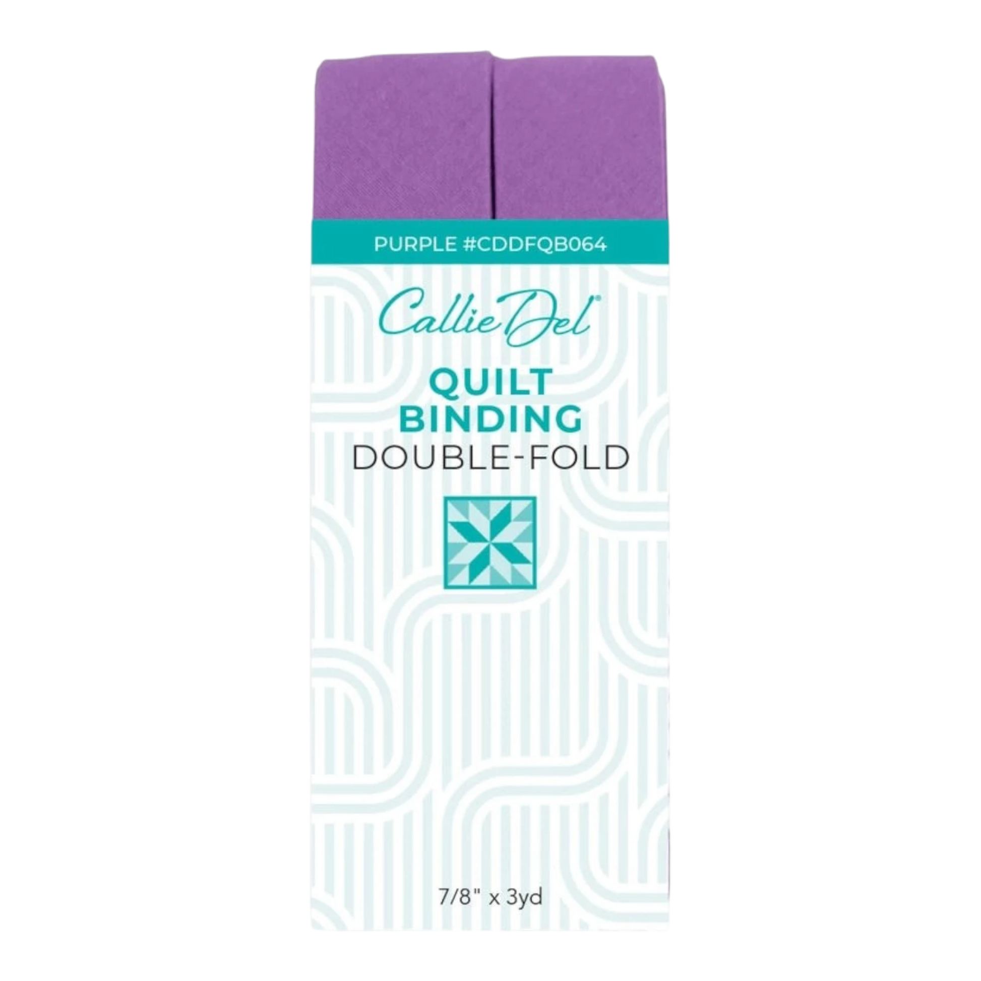 Double Fold Quilt Binding Purple , quilting and neat fabric finishing
