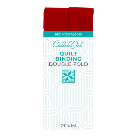 Double Fold Quilt Binding Red , quilting and neat fabric finishing