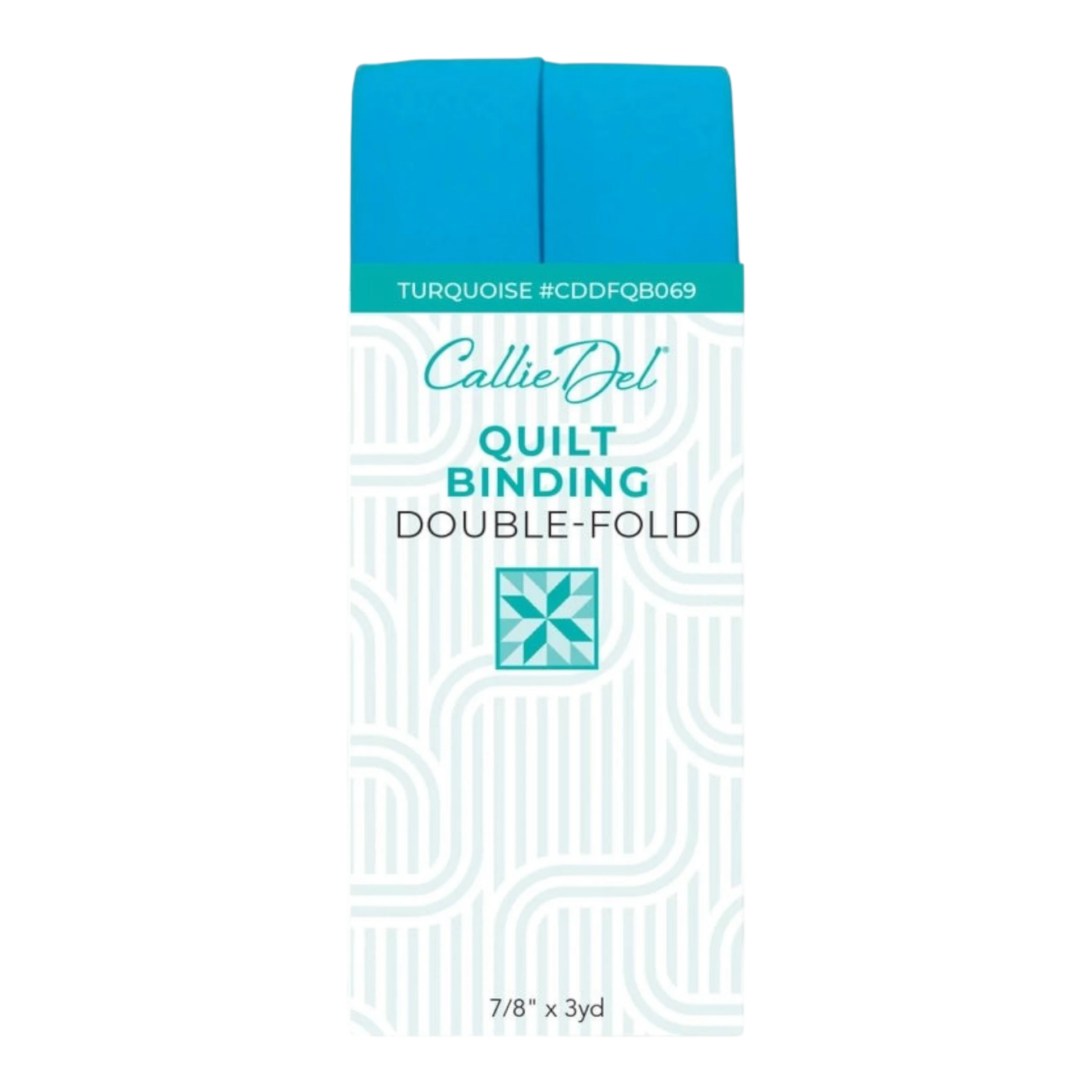 Double Fold Quilt Binding Turquoise , quilting and neat fabric finishing