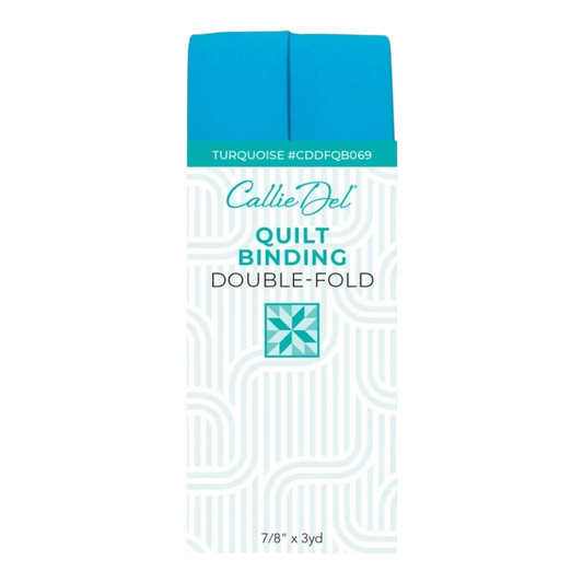 Double Fold Quilt Binding Turquoise , quilting and neat fabric finishing