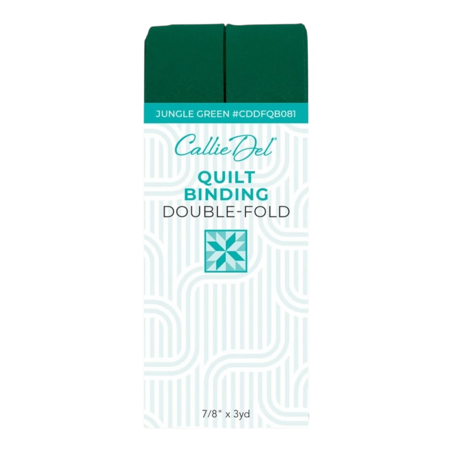 Double Fold Quilt Binding Jungle Green , quilting and neat fabric finishing
