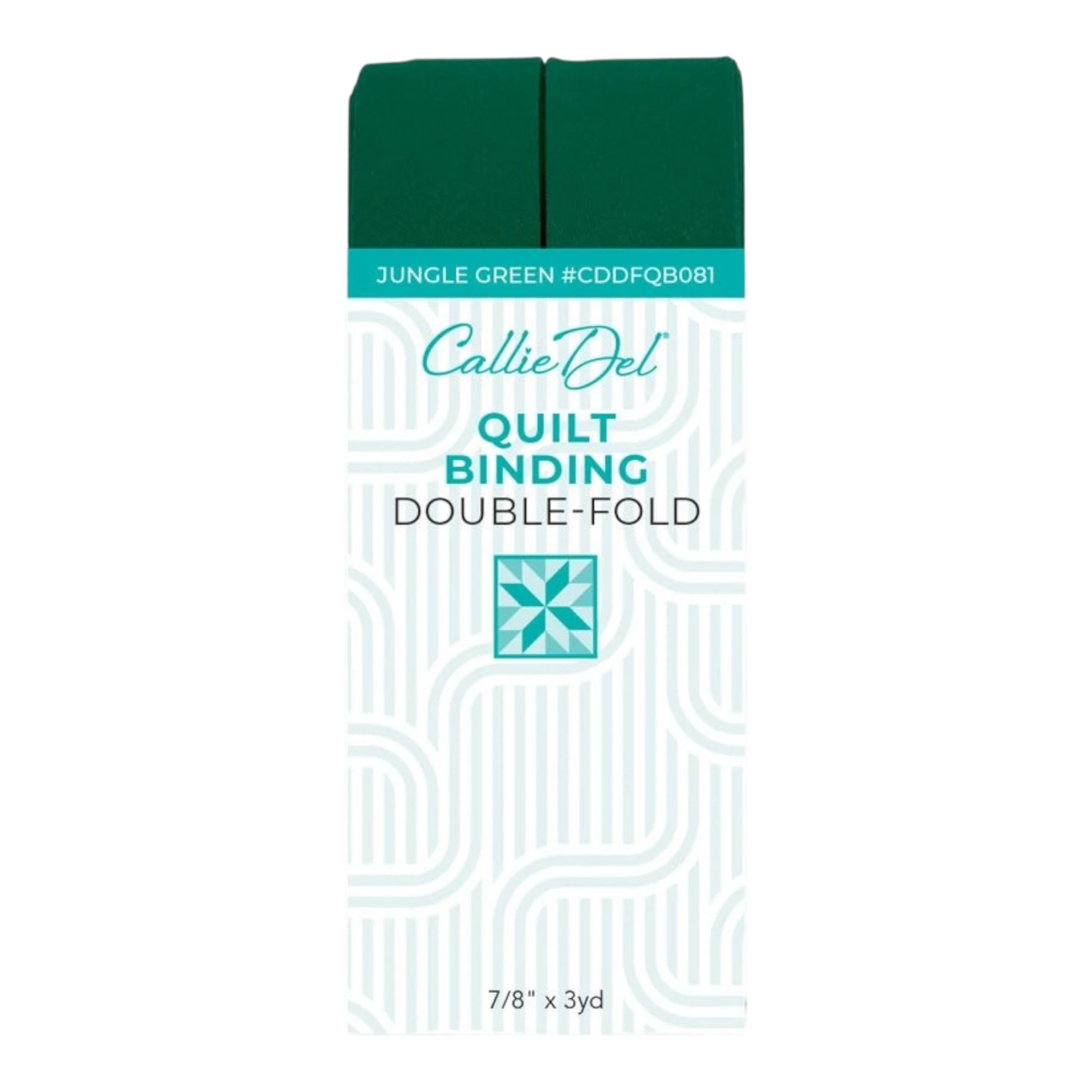 Double Fold Quilt Binding Jungle Green , quilting and neat fabric finishing