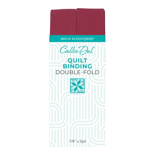 Double Fold Quilt Binding Brick , quilting and neat fabric finishing