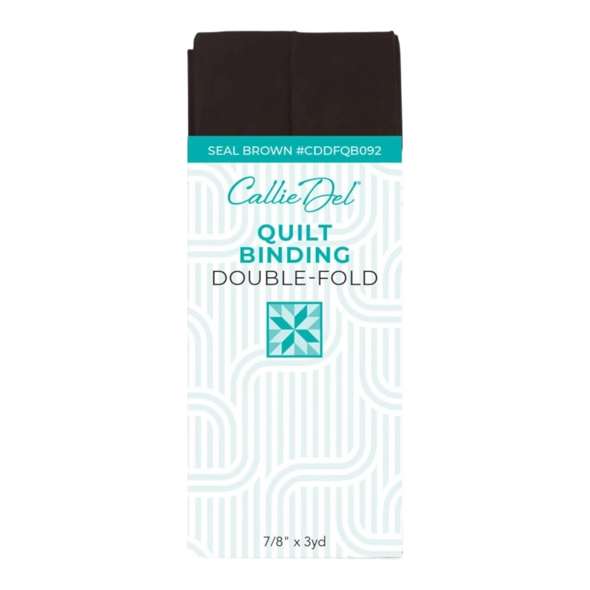 Double Fold Quilt Binding Seal Brown , quilting and neat fabric finishing