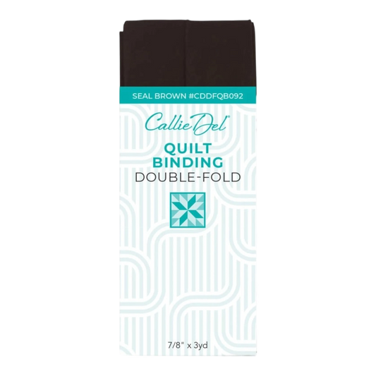 Double Fold Quilt Binding Seal Brown , quilting and neat fabric finishing