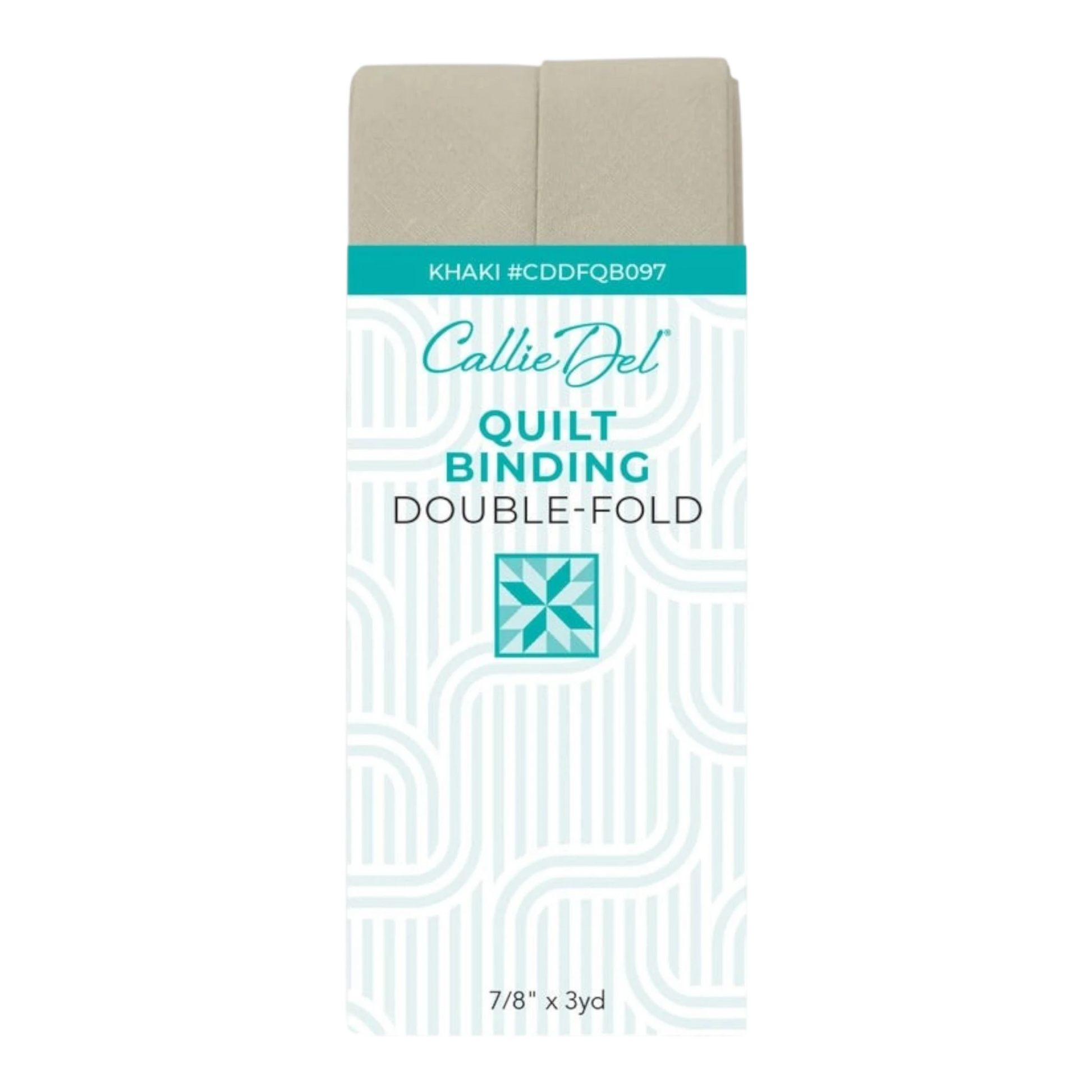 Double Fold Quilt Binding Khaki , quilting and neat fabric finishing