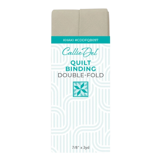 Double Fold Quilt Binding Khaki , quilting and neat fabric finishing