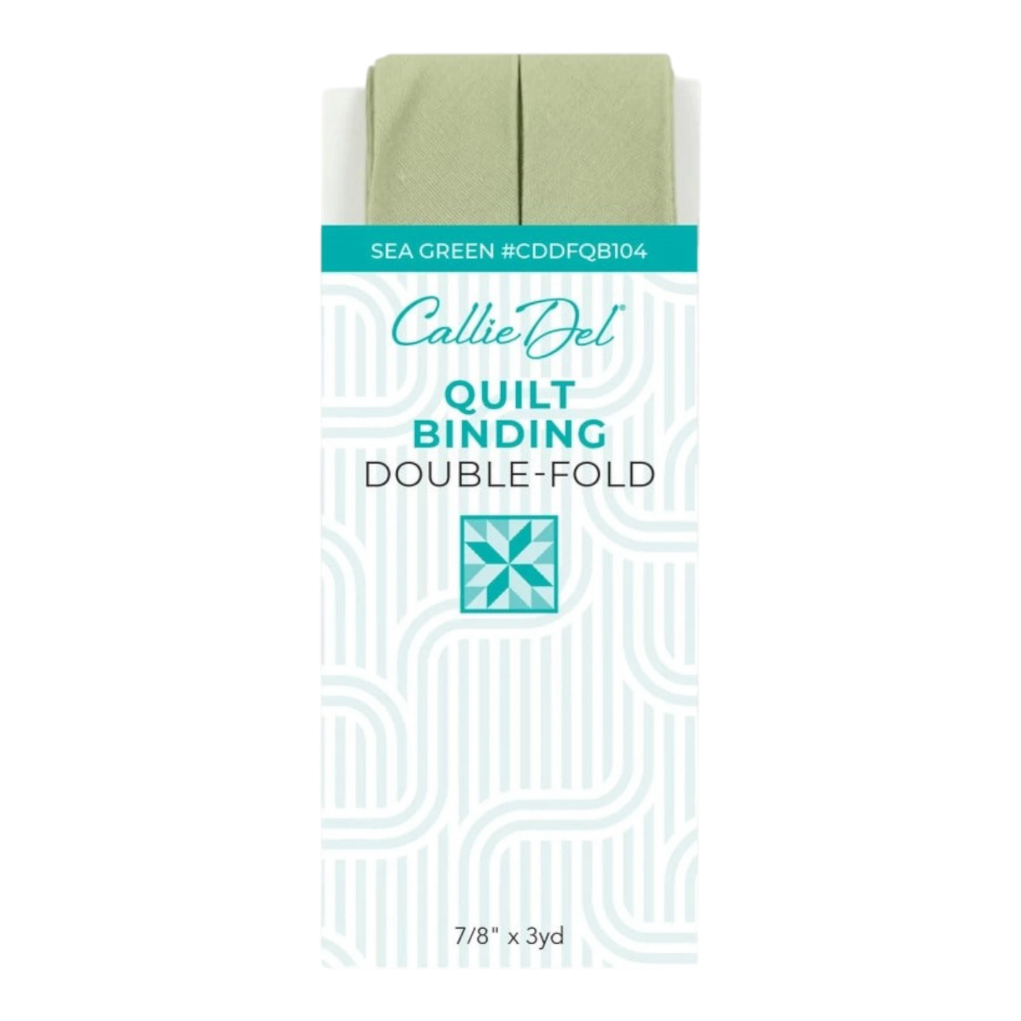 Double Fold Quilt Binding Sea Green , quilting and neat fabric finishing