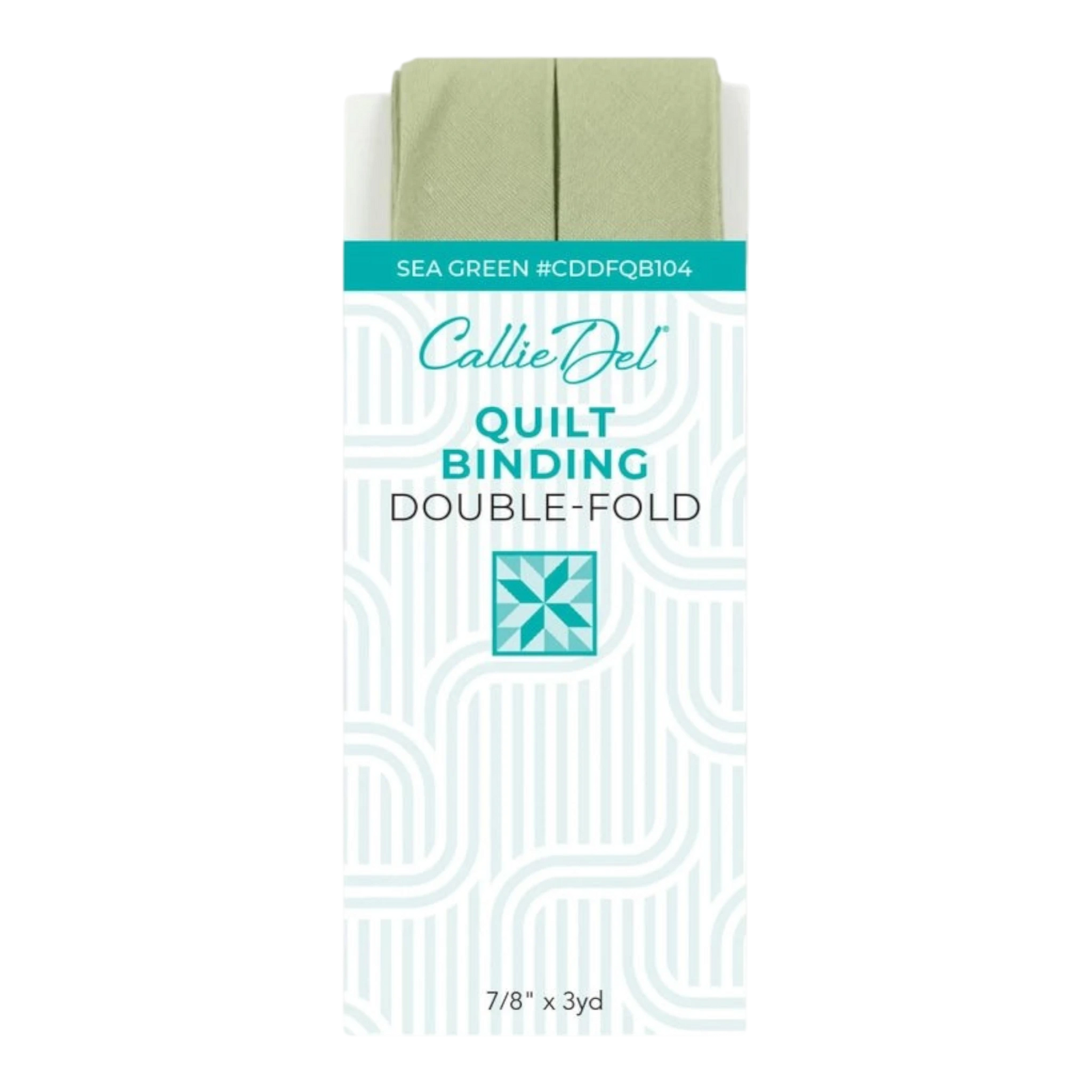 Double Fold Quilt Binding Sea Green , quilting and neat fabric finishing