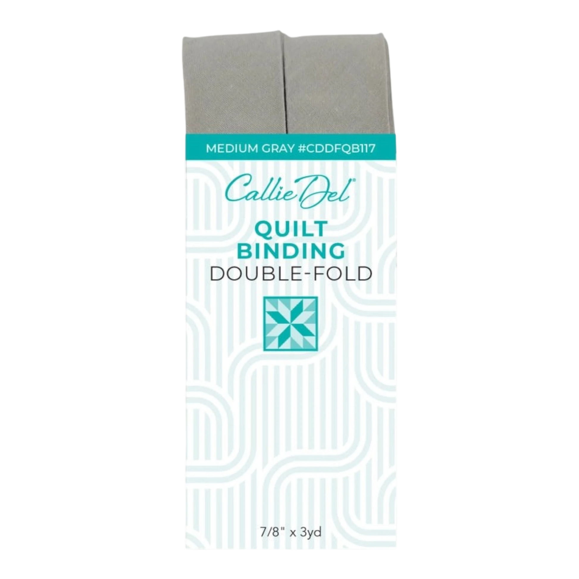 Double Fold Quilt Binding Medium Gray , quilting and neat fabric finishing