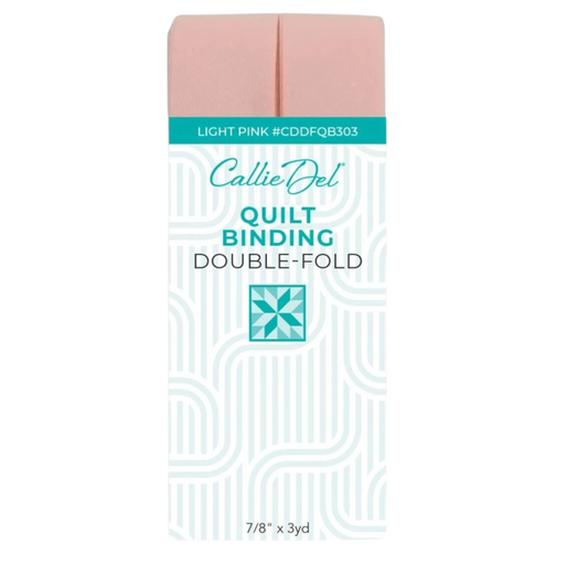 Double Fold Quilt Binding Light Pink , quilting and neat fabric finishing