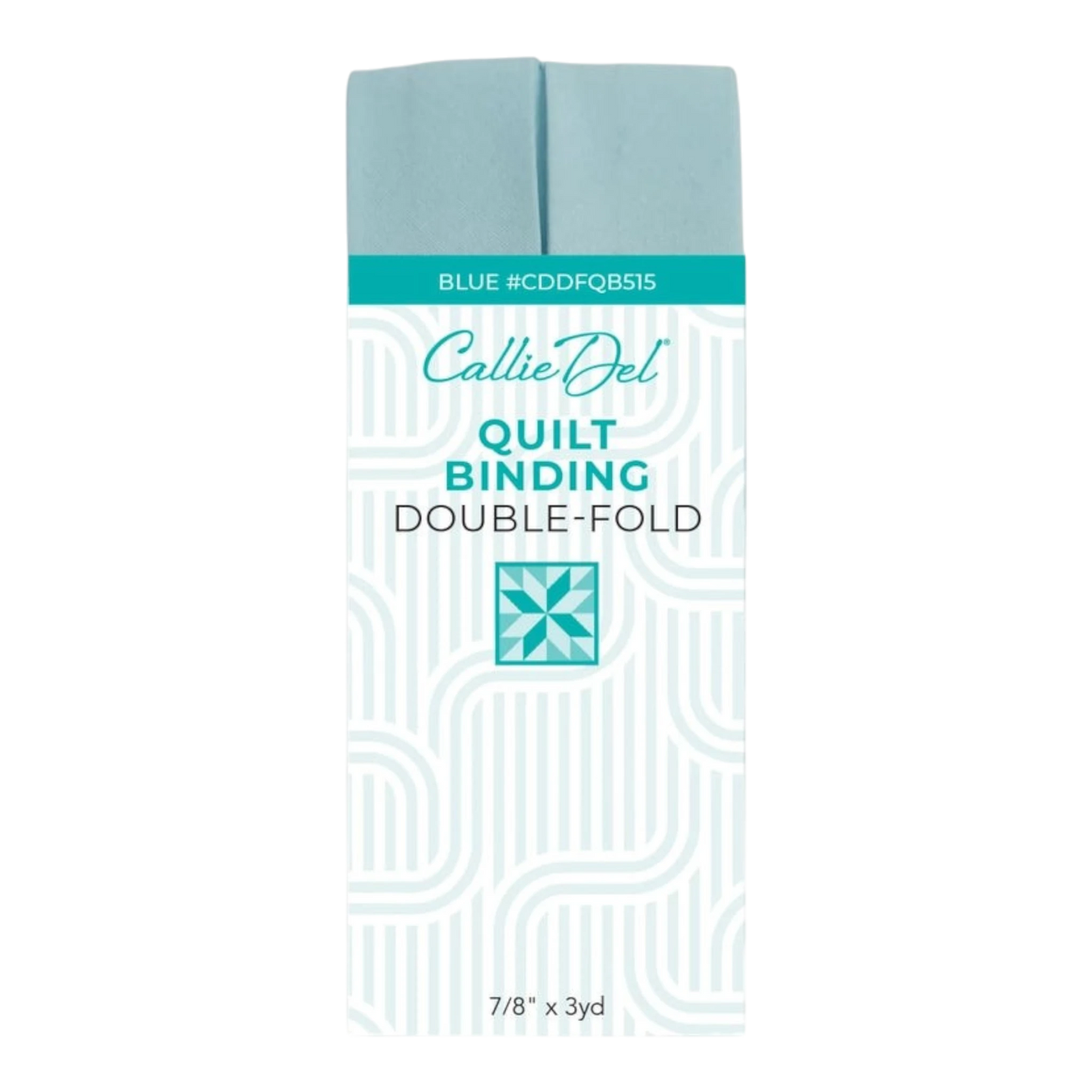 Double Fold Quilt Binding Blue , quilting and neat fabric finishing