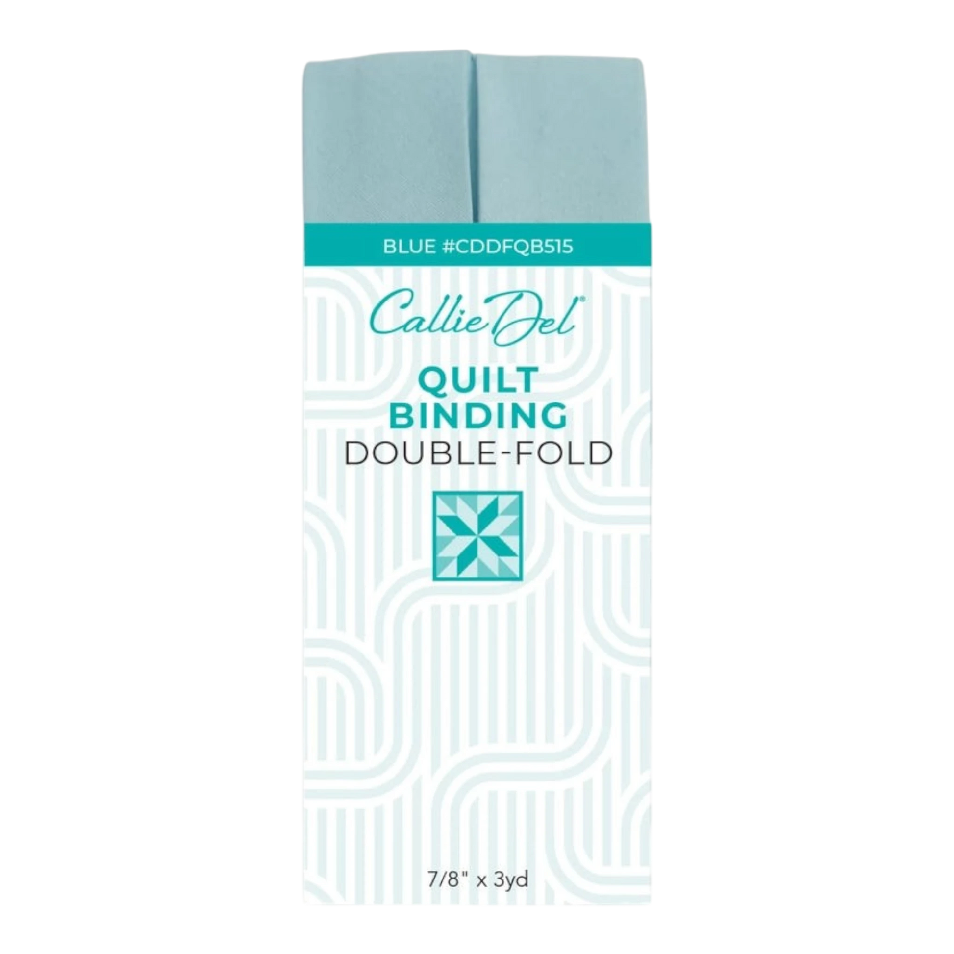 Double Fold Quilt Binding Blue , quilting and neat fabric finishing