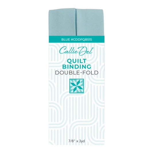 Double Fold Quilt Binding Blue , quilting and neat fabric finishing
