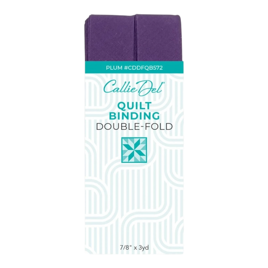 Double Fold Quilt Binding Plum , quilting and neat fabric finishing